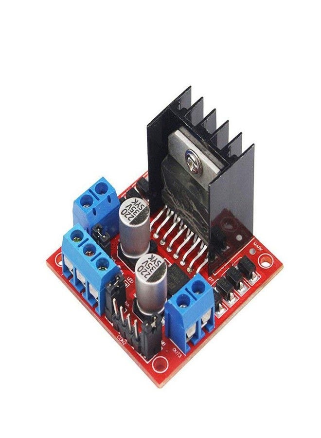REES52® L298N Motor Drive Controller Kit - Includes with BO Motor 4 pcs, BO Wheel 4 Pices and L298n Motor Driver Module (BO Motor with Wheel 4 pcs and 1 pcs L298 Motor Driver) - Image 5